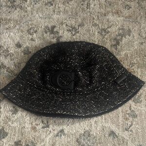 Coach tweed Black & white Bucket Hat